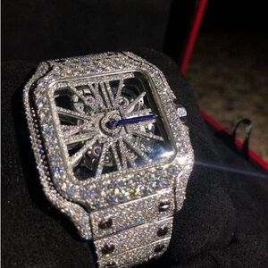 Cartier Silver and Blue Men's Watch